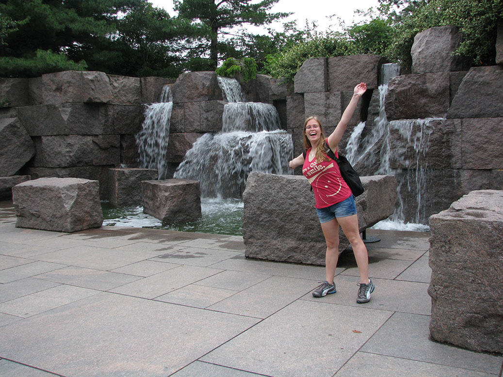 Me being goofy at the FDR Monument