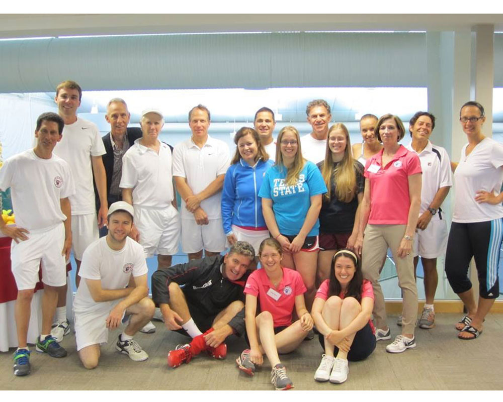 ThanksUSA Workers and Volunteers group up for a photo after the 2013 Tennis Tournament