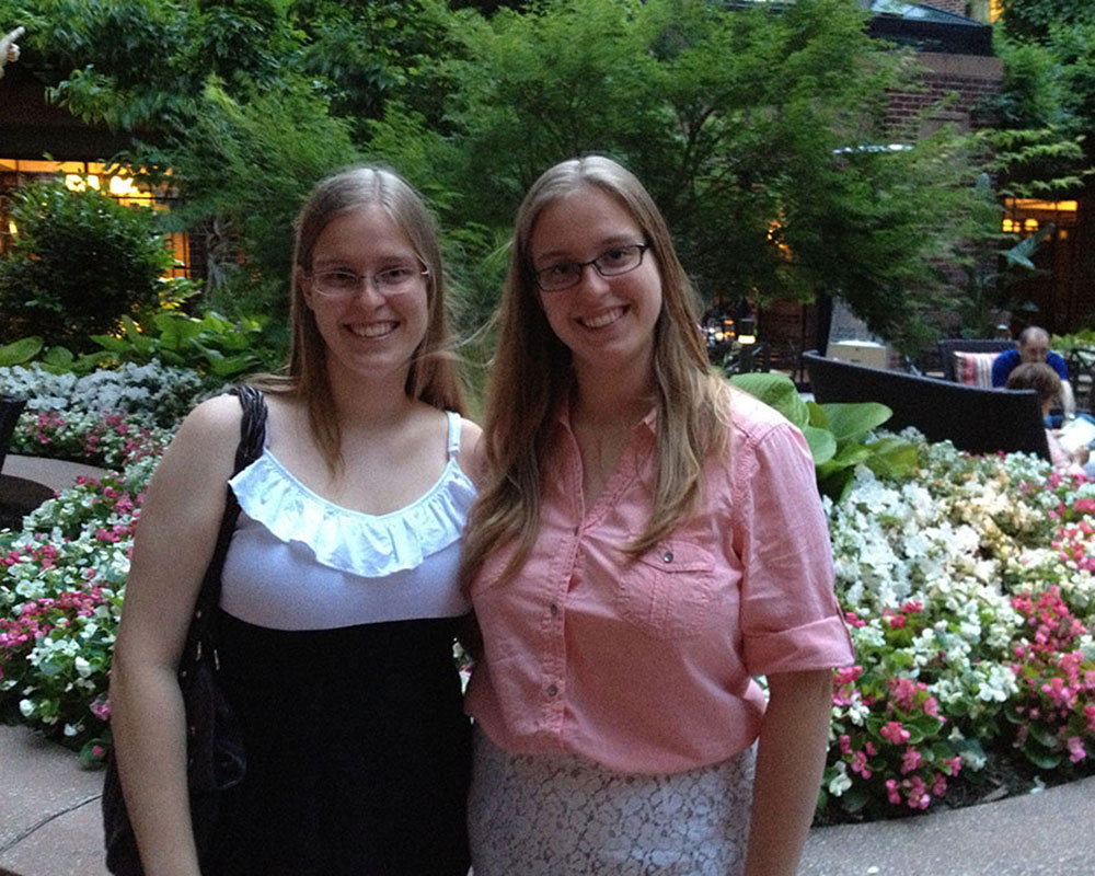 My Sister and I at the restaurant of our hotel